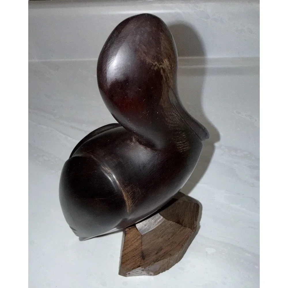 Vintage 1970's Hand Carved 9